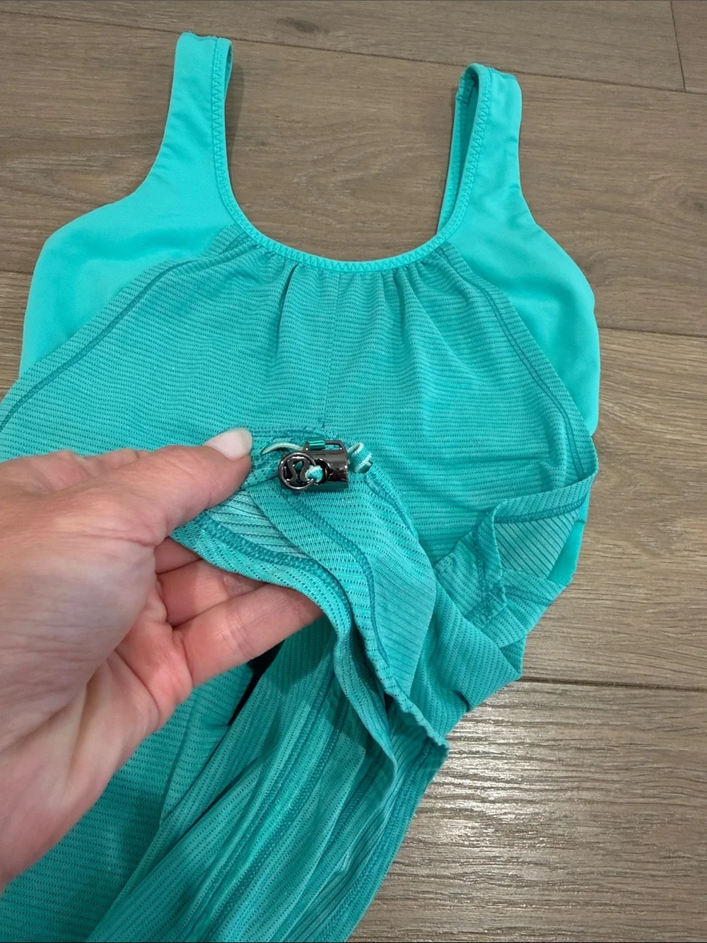 LULULEMON Heathered Bali Breeze Run Times Tank Active Workout Yoga Top Size 4